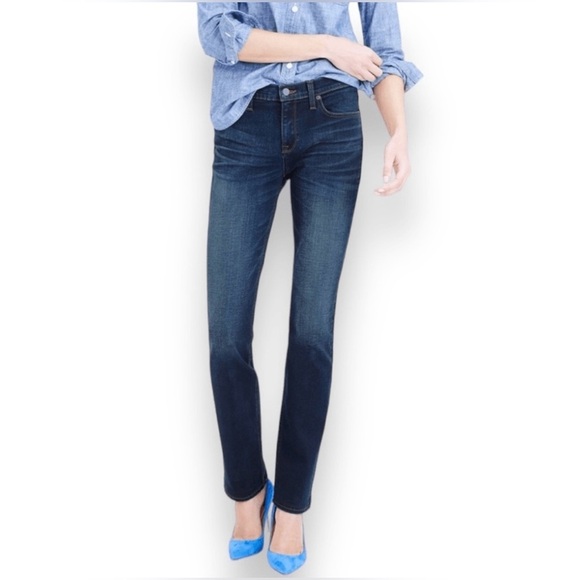 J. Crew Matchstick Straight Leg, Full Length Classic Women's Blue Jeans, Sz. 28R - Picture 1 of 12